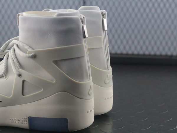Fear of God x N Fear of God 1 High Street Air Cushion High Top Sports Basketball Shoes "Leather Milk Gray" AR4237-002 - Image 10