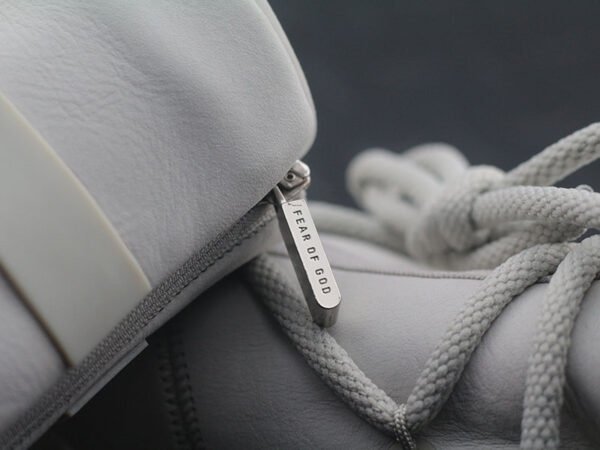 Fear of God x N Fear of God 1 High Street Air Cushion High Top Sports Basketball Shoes "Leather Milk Gray" AR4237-002 - Image 7