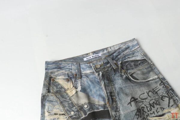 Optical illusion erosion destruction graffiti 3D printing baggy loose tear graffiti printing set M-XXL14 - Image 7