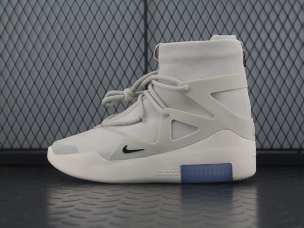 Fear of God x N Fear of God 1 High Street Air Cushion High Top Sports Basketball Shoes "Leather Milk Gray" AR4237-002 - Image 14