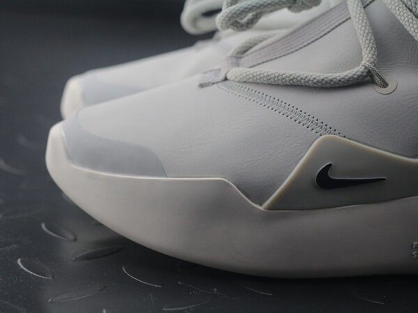 Fear of God x N Fear of God 1 High Street Air Cushion High Top Sports Basketball Shoes "Leather Milk Gray" AR4237-002 - Image 12