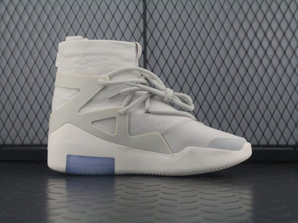 Fear of God x N Fear of God 1 High Street Air Cushion High Top Sports Basketball Shoes "Leather Milk Gray" AR4237-002 - Image 15