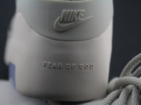 Fear of God x N Fear of God 1 High Street Air Cushion High Top Sports Basketball Shoes "Leather Milk Gray" AR4237-002 - Image 8