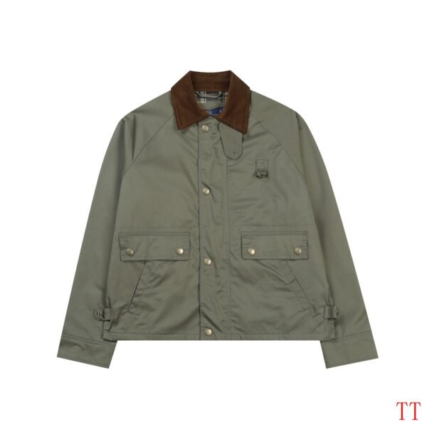 Ralph Lauren Barn Style Solid Color Single-Breasted Women's Short Casual Jacket - Image 2
