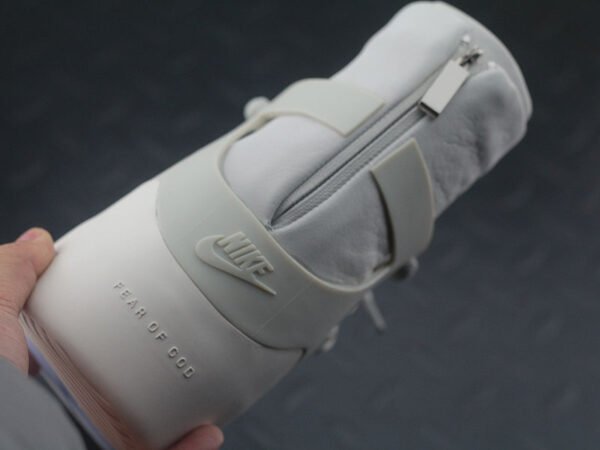 Fear of God x N Fear of God 1 High Street Air Cushion High Top Sports Basketball Shoes "Leather Milk Gray" AR4237-002 - Image 9